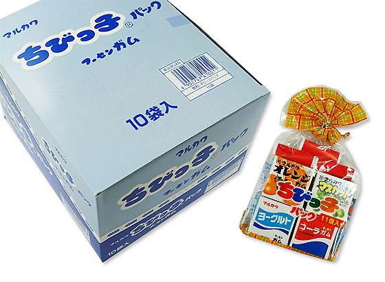 【駄菓子のまとめ買い・ガム系のお菓子】マルカワ ちびっ子パック フーセンガム (10袋入り)