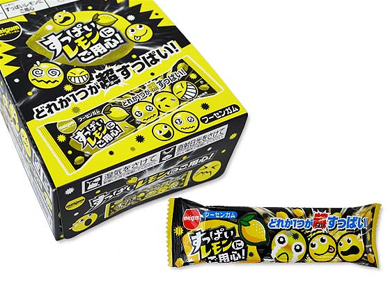 駄菓子のまとめ買い・ガム系の駄菓子 明チュウ すっぱいレモンにご用心！ (20個入)