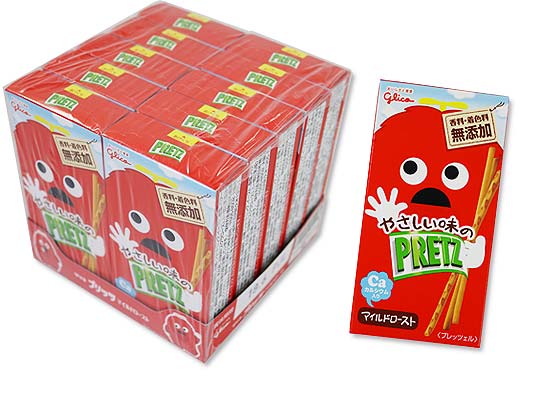 お菓子のまとめ売り・ビスケット系の駄菓子 グリコ やさしい味のプリッツ マイルドロースト (10個入)