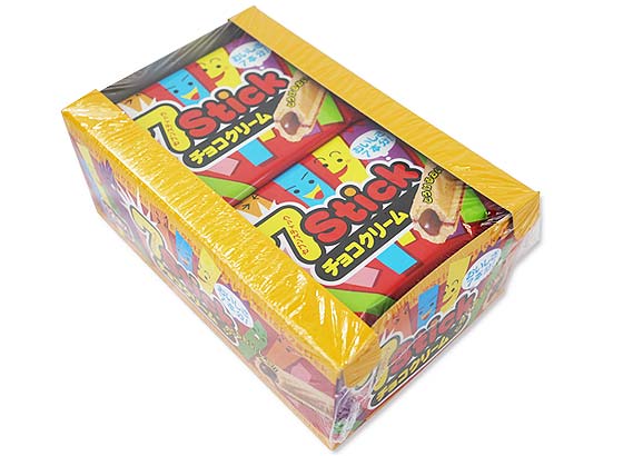 駄菓子のまとめ売り・ビスケット系の駄菓子 やおきん セブンスティック ウエハース チョコクリーム (12個入)