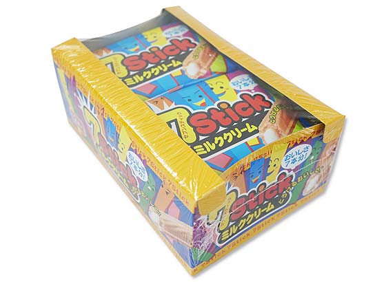 駄菓子のまとめ売り・ビスケット系の駄菓子 やおきん セブンスティック ウエハース ミルククリーム (12個入)