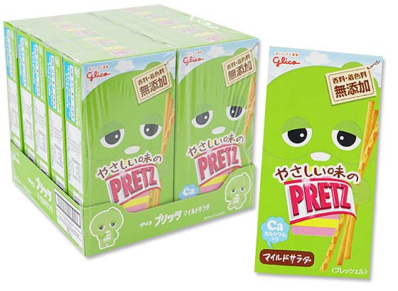 お菓子のまとめ売り・ビスケット系の駄菓子 グリコ やさしい味のプリッツ マイルドサラダ (10個入)
