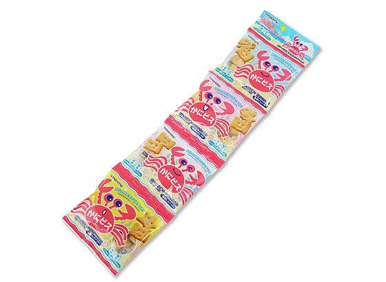 お菓子のまとめ売り・ビスケット系の駄菓子 三立 かにビス4P（15個入）