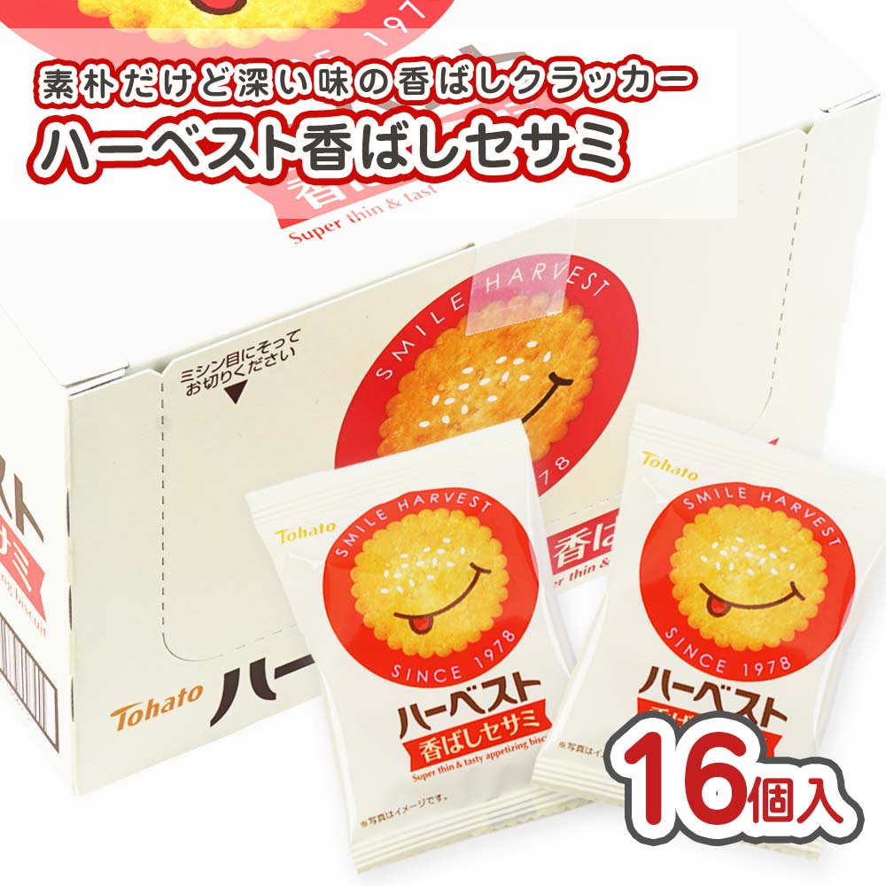 東ハト ハーベスト 香ばしセサミ 個包装 小袋 (16個入) 駄菓子 まとめ買い 箱買い カステラ・ビスケットのお菓子