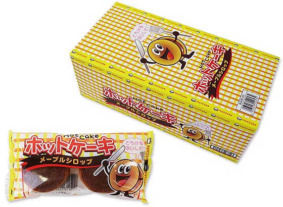 駄菓子のまとめ買い・焼菓子のお菓子 やおきん ホットケーキ メープルシロップ(20個入)