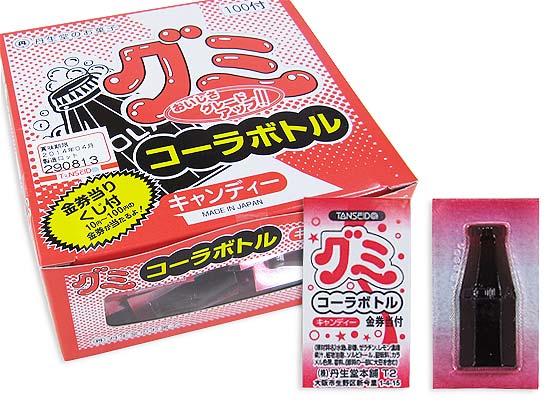 【駄菓子のまとめ買い・グミの駄菓子】 コーラボトルグミ（100付金券分39＋5個）【丹生堂】