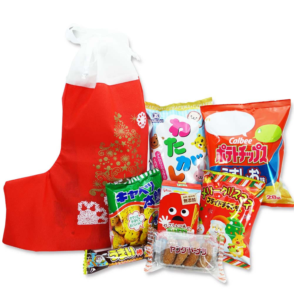 38cm クリスマス限定 特大ブーツ お菓子詰め合わせ・セットC