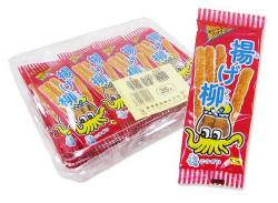 【駄菓子のまとめ買い・珍味・イカ系の駄菓子】 こうざい 揚げ柳 （35個入）