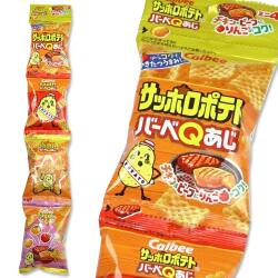【お菓子のばら売り・スナック系のお菓子】 カルビー サッポロポテト BBQ 4パック （バラ売り）