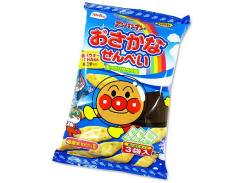 【お菓子のまとめ買い・幼児のおやつ系のお菓子】 栗山米菓 アンパンマンのおさかなせんべい 3袋 (12個入)