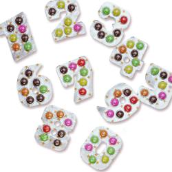 送料無料 ウィットナンバーチョコ （60個入） 【駄菓子のまとめ買い