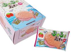 駄菓子のまとめ買い・チョコ系の駄菓子 名糖 ぷくぷくたい いちご (10個入)