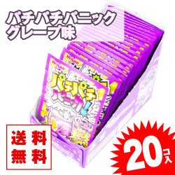 【ゆうパケット / 送料無料 】パチパチパニック グレープ（20個入）景品 お試し プレゼント キャンディ系の駄菓子 明治産業