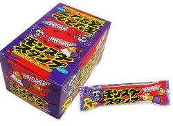 【駄菓子のまとめ買い・飴・チューイング系の駄菓子】 やおきん モンスタースタンプ キャンディ （50個入）