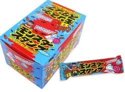 【駄菓子のまとめ買い・飴・チューイング系の駄菓子】 やおきん モンスタースタンプ サイダー （50個入）