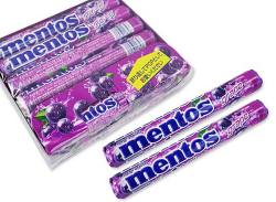 お菓子のまとめ買い・アメ系の駄菓子 クラシエ メントス グレープ (12個入)