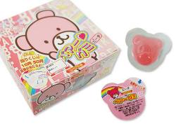 【業務用金券付き駄菓子まとめ買い・グミ系の駄菓子】丹生堂 ベアーグミ ピーチ（100＋金券分24個）