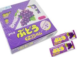 駄菓子のまとめ買い・ガム系の駄菓子 コリス ぶどう フーセンガム 40付