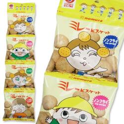 のむら ノンフライ ミレービスケット 4P  (10個入) お菓子 ビスケット クッキー まとめ買い 箱買い