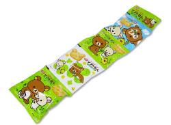 【お菓子のばら売り・スナック系のお菓子】 亀田 リラックマ ソフトせん 4連 （バラ売り）