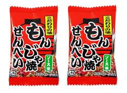 【駄菓子のまとめ買い・米菓・せんべい系の駄菓子】 タクマ もんじゃ焼せんべい　ソース味 (50個入)