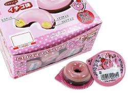 【駄菓子のまとめ買い・チョコ系の駄菓子】 連続当 】プチ ド チョコ ドーナツ いちご（50個＋6個当り） 【丹生堂】