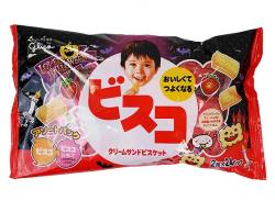 お菓子のまとめ買い・ビスケット・クッキー系のお菓子 グリコ ハロウィン ビスコアソート (2枚×24個）(12個入)