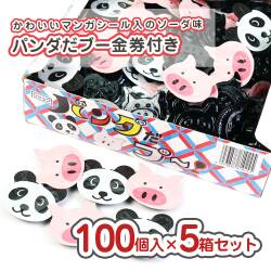 ジャック パンダだブーソーダ ミンツ 当たり付（(100付+あたり)×5箱 ） 駄菓子 まとめ買い 箱買い セット販売 大量  ラムネのお菓子