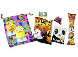 駄菓子セット・キャラクターお菓子の詰め合わせ 河中堂 ミニオンズ巾着 ハロウィン 駄菓子詰め合わせ