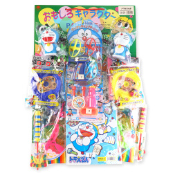 【当てものくじ・男の子用の台紙】 おもしろキャラクター ドラえもん当くじおもちゃ （100＋5付）