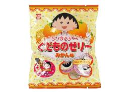 駄菓子のまとめ買い・ゼリー系駄菓子 杉本屋　7個入 ちびまる子ちゃん くだものゼリー みかん味（20個入)