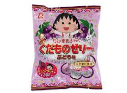 杉本屋 6個入 ちびまる子ちゃん くだものゼリー ぶどう味 （20個入