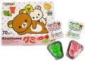 【駄菓子まとめ買い・キャンディ・グミ系の駄菓子】 丹生堂  リラックマグミ 赤りんご・青りんご風味 おみくじ付 (70個入)