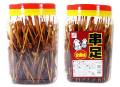 【ポット入り駄菓子のまとめ買い・珍味・イカ系の駄菓子】 全珍 串足 甘露味 (100本入)