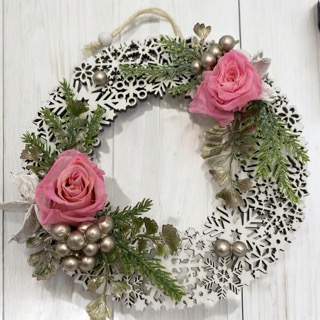 リース（プリザーブドフラワー）◆611-17　送料税込！