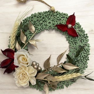 リース（プリザーブドフラワー）◆611-20　送料税込！