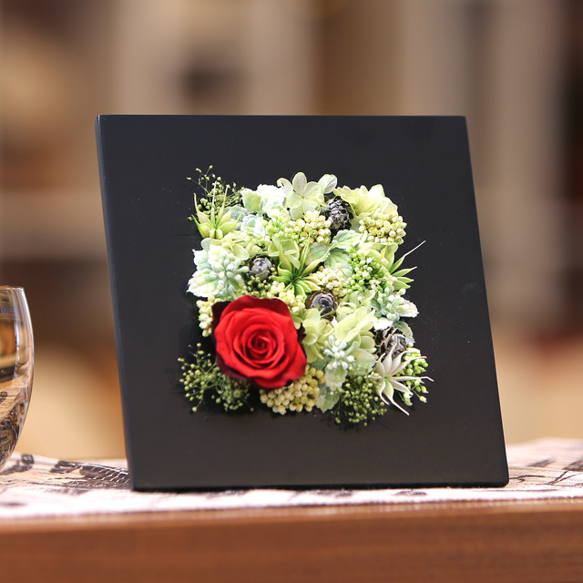 プリザーブドフラワープレート型4850円　送料込み！