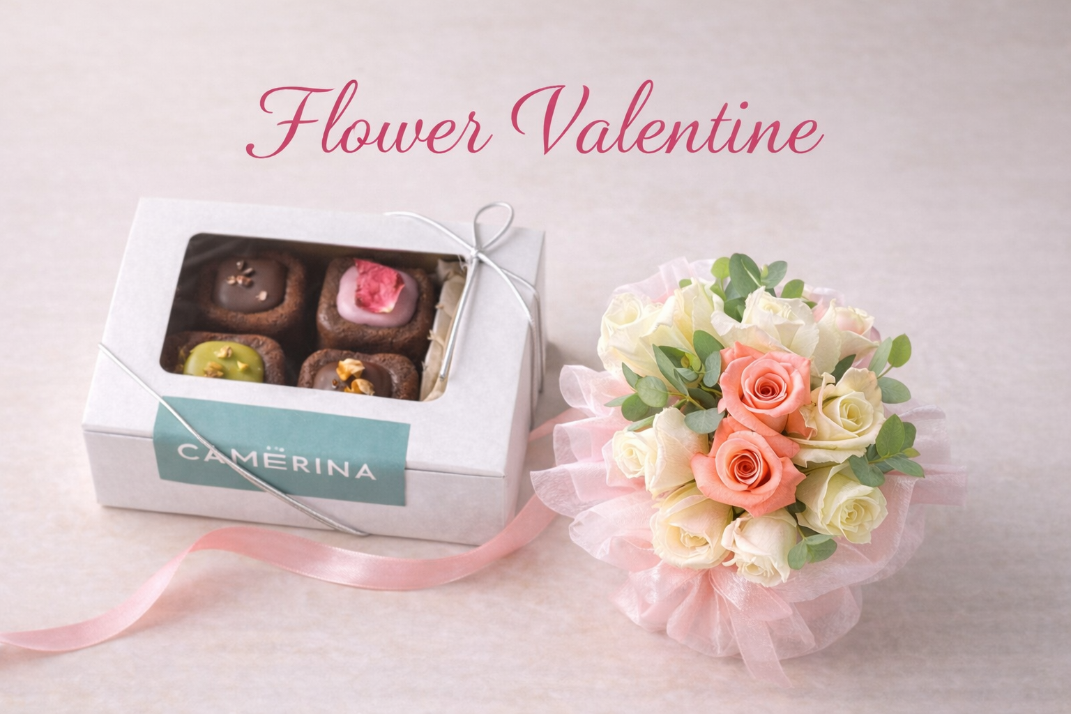 【数量限定・要予約】ティグレキューブ4種4個+プチブーケセット（送料込み）＊本州以外は別途500円＊店頭受け取りは1000円引き