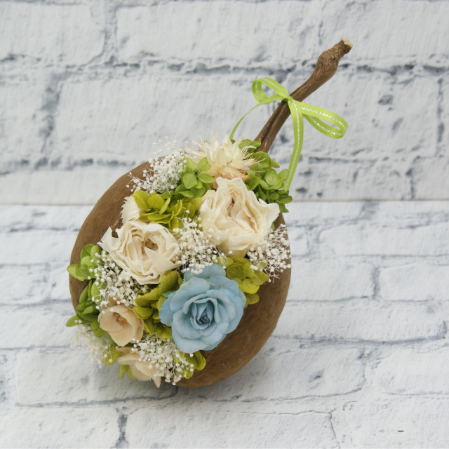 幸運の実◆ブッタナッツアレンジ（プリザーブドフラワー）◆508-19　送料込！