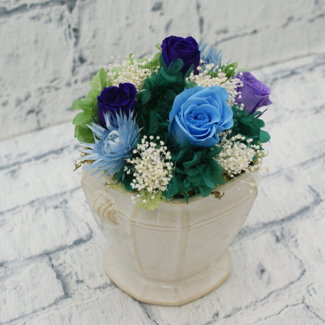 青薔薇 ブリザードフラワー 小物 直径約18cm 青薔薇 ブリザードフラワー 小物 直径約18cm 青薔薇 ブリザード
