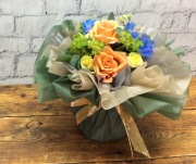 父の日向け◆そのまま飾れる花束3700円（生花）送料込み！（本州以外は別途500円）
