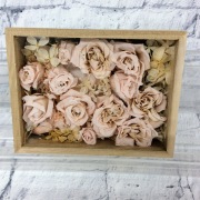 プリザーブドフラワー木箱　◆501-23　送料込！