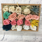 プリザーブドフラワー木箱　◆501-24　送料込！