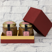 贈答用化粧箱入り◆食べるバラコンフィチュール100g2個セット　（送料別） ダマスクローズ