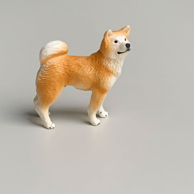 ミニチュア フィギュア【秋田犬（あきたいぬ）】盆景 添配 オブジェ