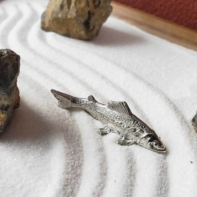 銅製:夫婦鮎置物 銅製:夫婦鮎置物