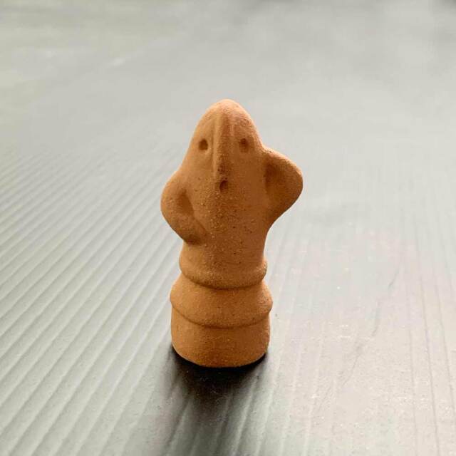 苔盆栽や枯山水と一緒に 盆景 添配 オブジェ 添景 陶器 【はにわ 埴輪