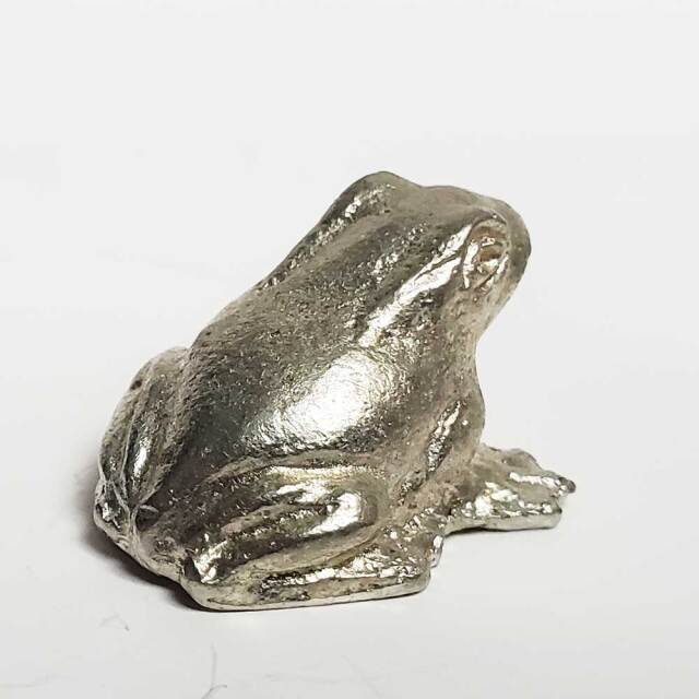 錫製（すず）ミニチュア蛙（カエル）】かえる 置物 置き物 インテリア