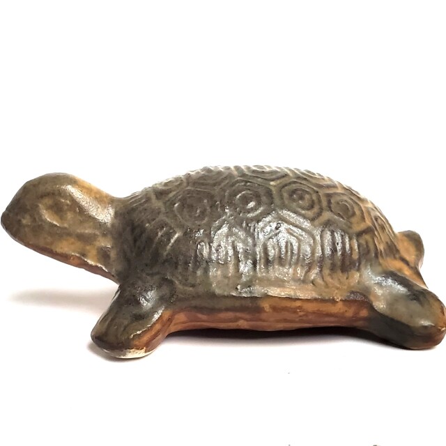 レア品 みかガマ カメさん花器 sima2380top02.jpg