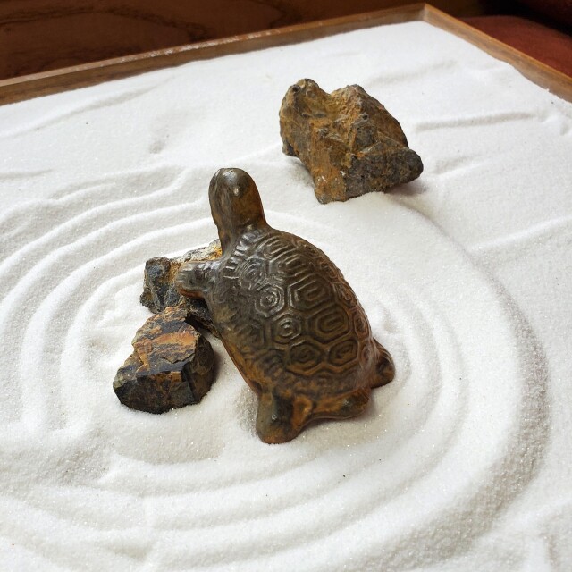 添配や盆景に【ミニチュア 亀（大）】かめ カメ kame KAME 枯山水 苔